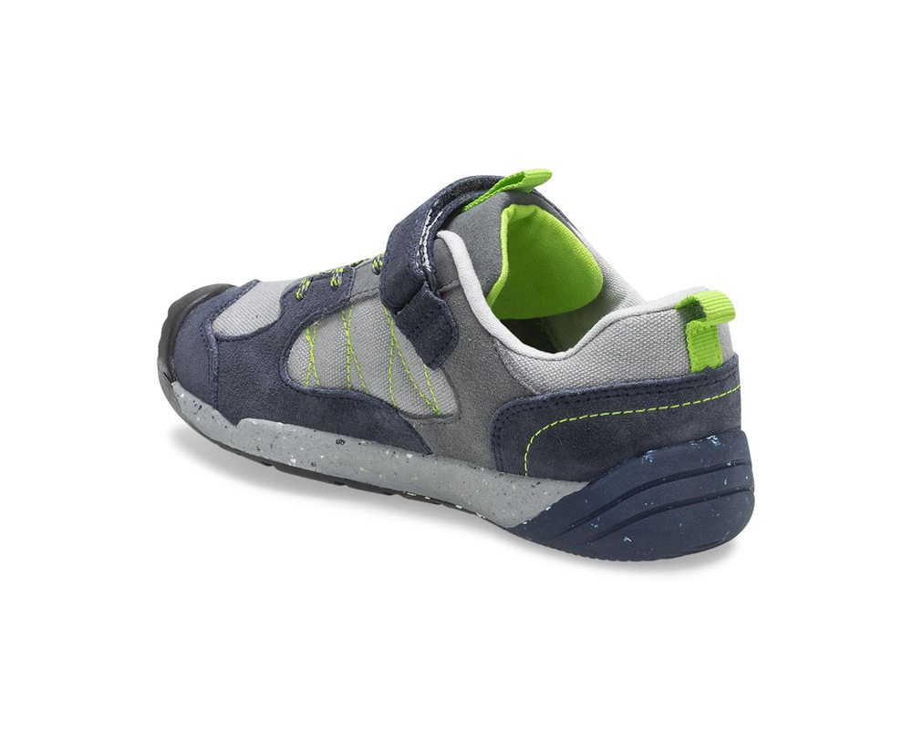 Buty Sportowe Merrell Dziecięce Granatowe/Szare - Bare Access Steps® Alpine - 087143-ECX